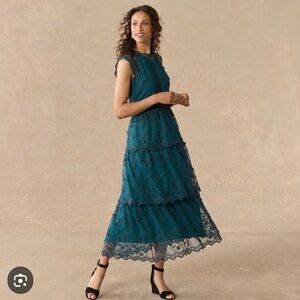 Sundance Women’s Dark Green Lace Dress